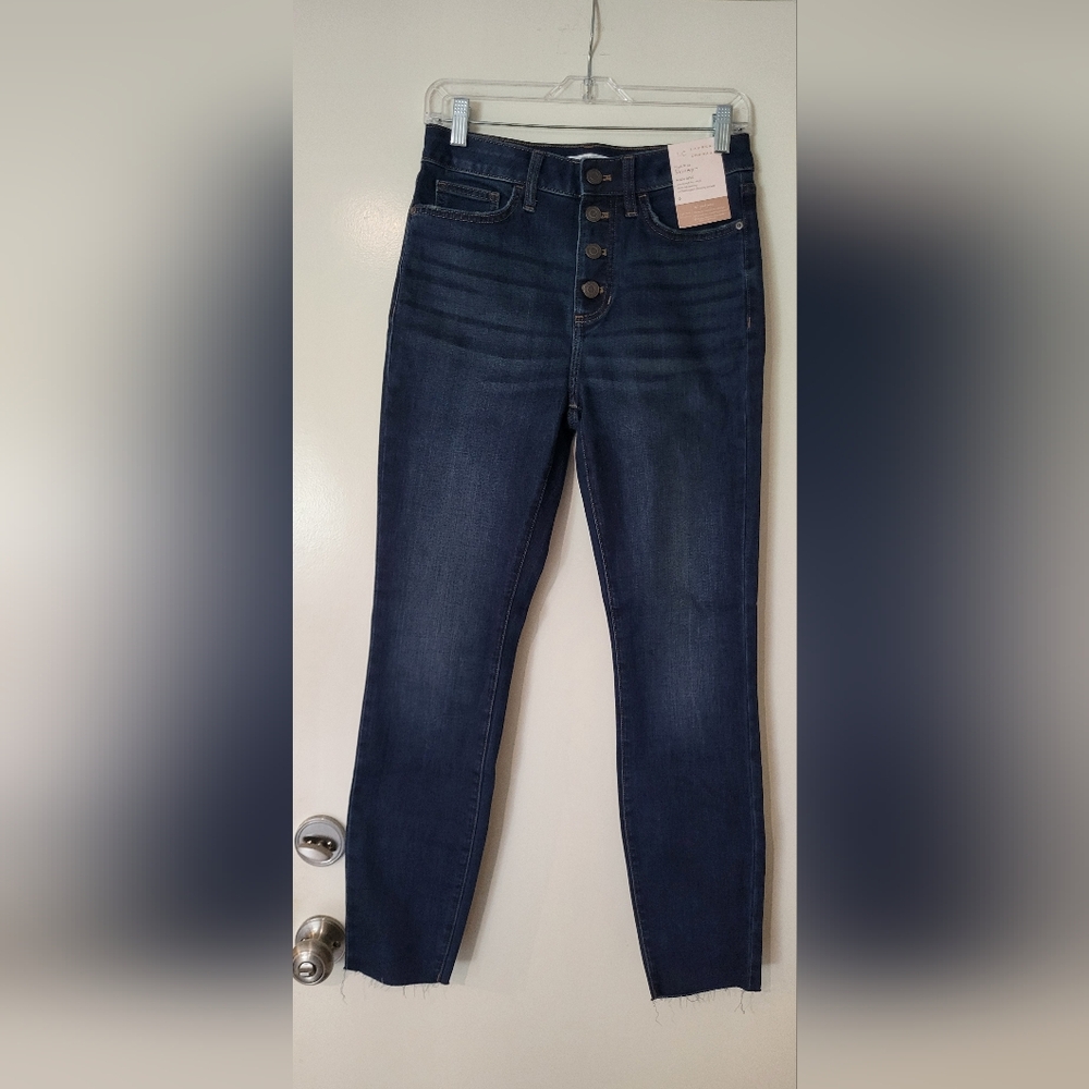 High-rise skinny jeans